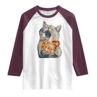 Six Seven Meme Cat 67 Pizza Nugget Raglan Shirt Funny Gen Alpha 67 Trend Gift - Wonder Print Shop