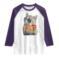 Six Seven Meme Cat 67 Pizza Nugget Raglan Shirt Funny Gen Alpha 67 Trend Gift - Wonder Print Shop