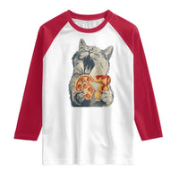 Six Seven Meme Cat 67 Pizza Nugget Raglan Shirt Funny Gen Alpha 67 Trend Gift - Wonder Print Shop