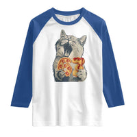 Six Seven Meme Cat 67 Pizza Nugget Raglan Shirt Funny Gen Alpha 67 Trend Gift - Wonder Print Shop