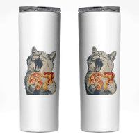 Six Seven Meme Cat 67 Pizza Nugget Skinny Tumbler Funny Gen Alpha 67 Trend Gift - Wonder Print Shop