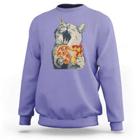 Six Seven Meme Cat 67 Pizza Nugget Sweatshirt Funny Gen Alpha 67 Trend Gift - Wonder Print Shop