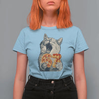 Six Seven Meme Cat 67 Pizza Nugget T Shirt For Women Funny Gen Alpha 67 Trend Gift - Wonder Print Shop