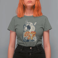 Six Seven Meme Cat 67 Pizza Nugget T Shirt For Women Funny Gen Alpha 67 Trend Gift - Wonder Print Shop