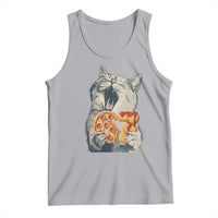 Six Seven Meme Cat 67 Pizza Nugget Tank Top Funny Gen Alpha 67 Trend Gift - Wonder Print Shop