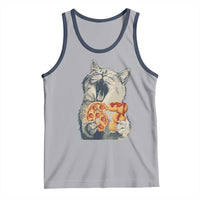 Six Seven Meme Cat 67 Pizza Nugget Tank Top Funny Gen Alpha 67 Trend Gift - Wonder Print Shop