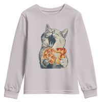 Six Seven Meme Cat 67 Pizza Nugget Youth Sweatshirt Funny Gen Alpha 67 Trend Gift - Wonder Print Shop