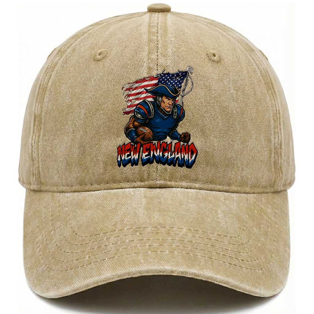 NEFP Game Day Sports Fan Gift Washed Cotton Baseball Cap
