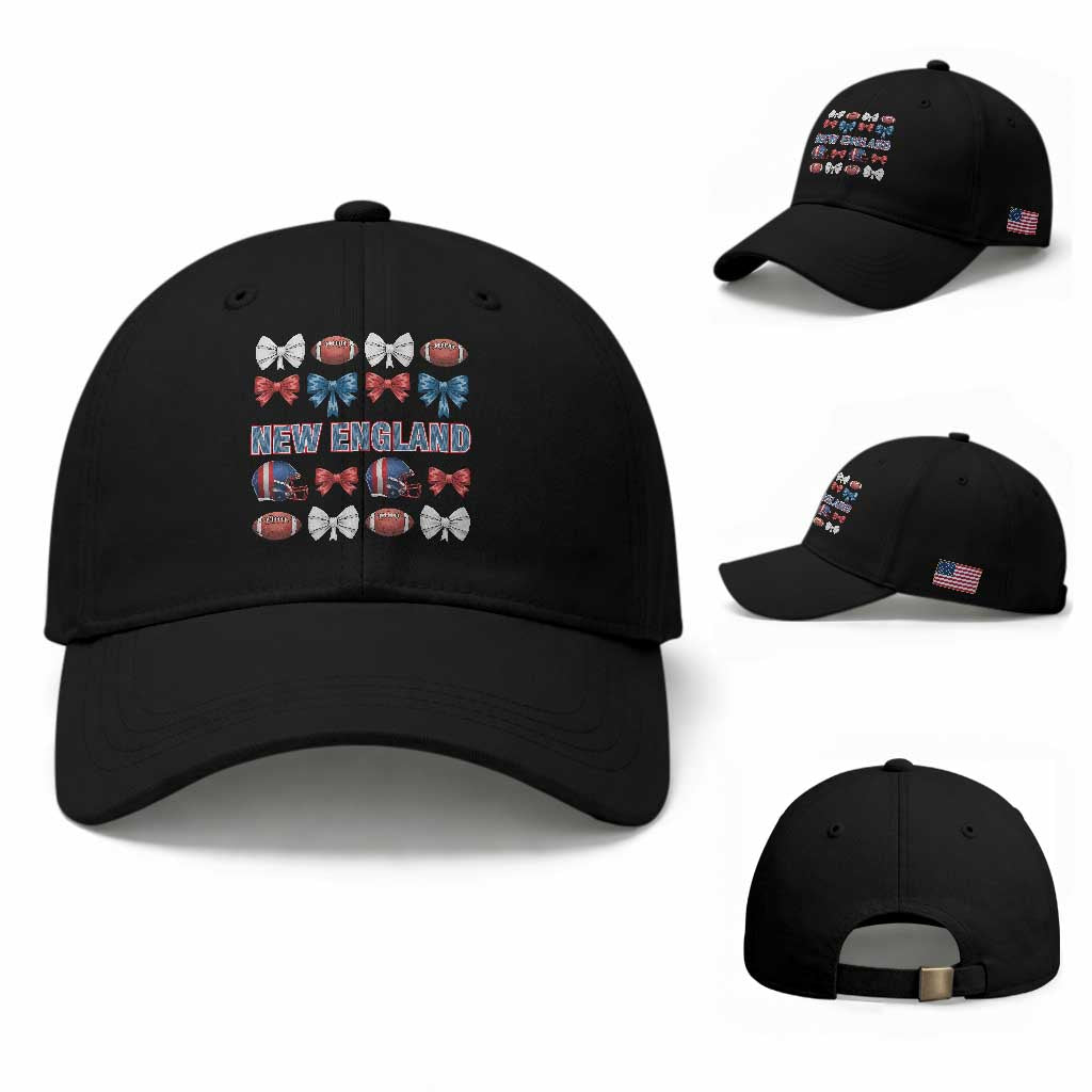 Coquette NE Football Fan Baseball Cap Gift For Women