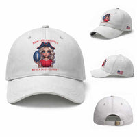 Funny East Coast Football Girl Fan Baseball Cap NE Girls Never Miss Kickoff