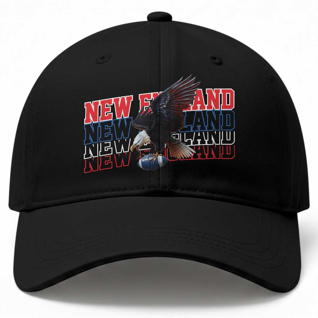 Vintage NE Football Fan Baseball Cap Game Day Lover Gift