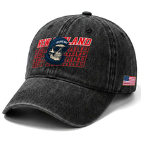 Gothic NE Football Fan Washed Cotton Baseball Cap Game Day Lover Gift