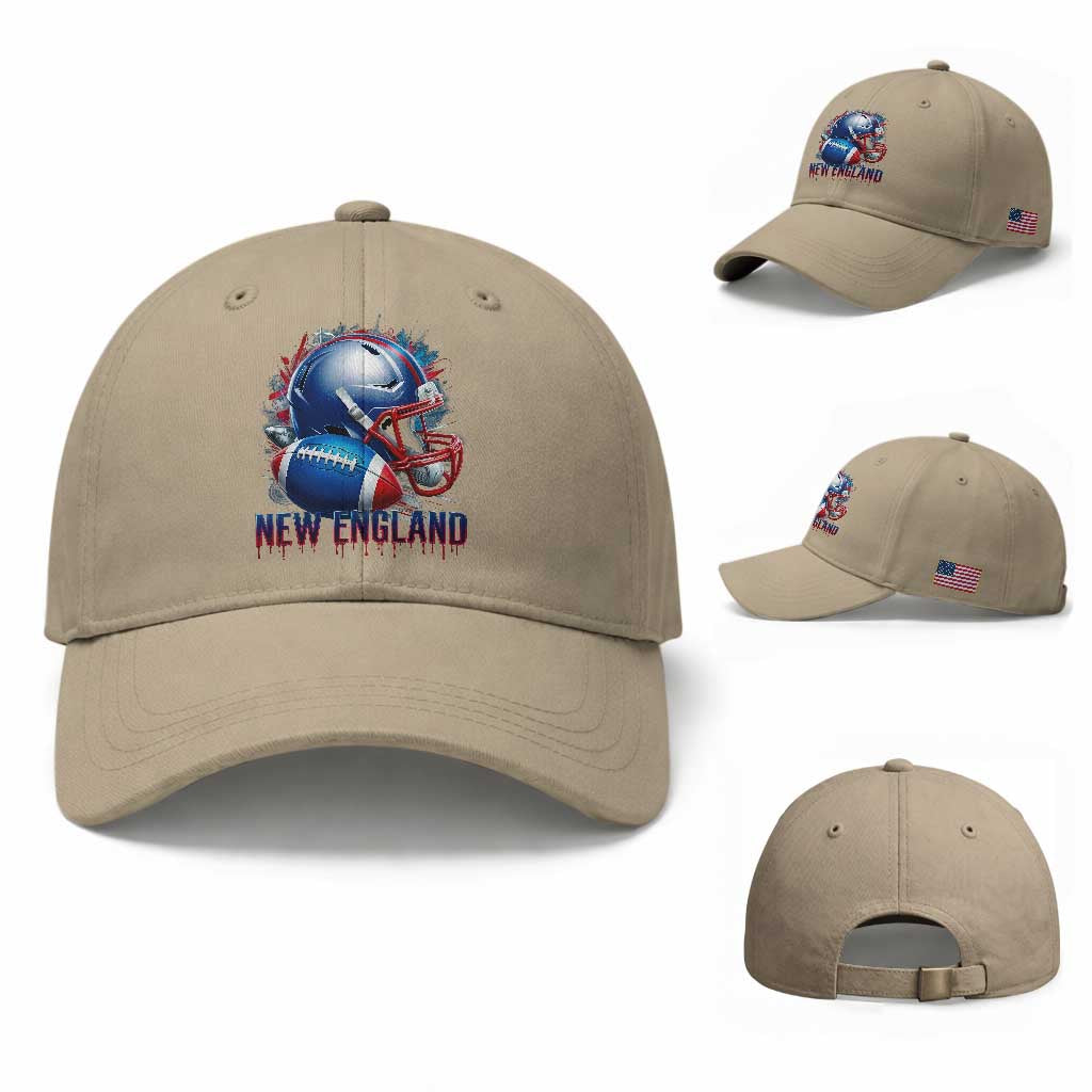 NE Football Spirit Baseball Cap Game Day Sports Fan Gift