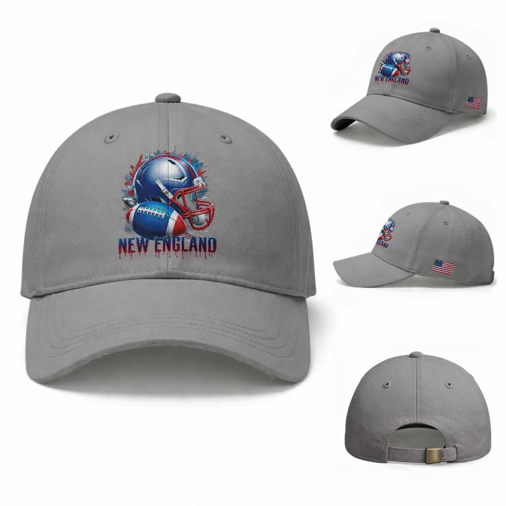 NE Football Spirit Baseball Cap Game Day Sports Fan Gift