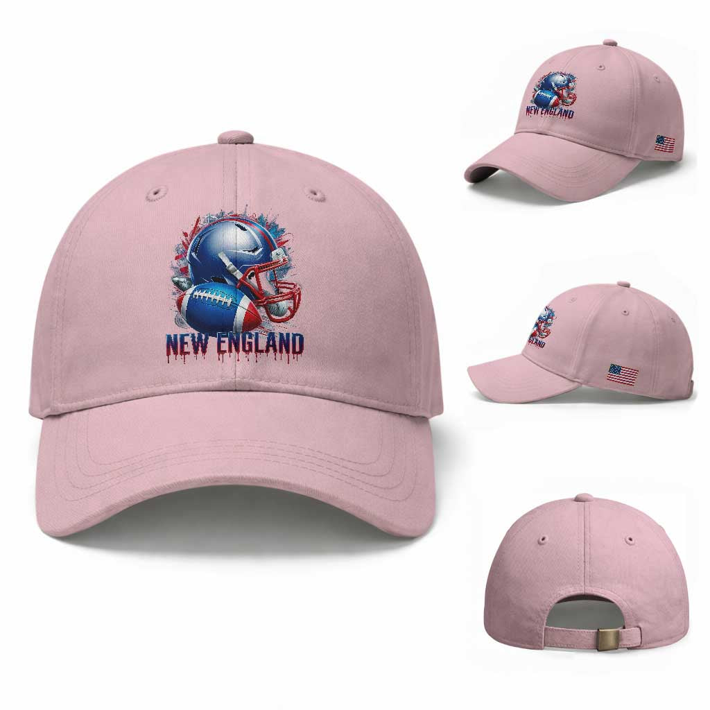 NE Football Spirit Baseball Cap Game Day Sports Fan Gift