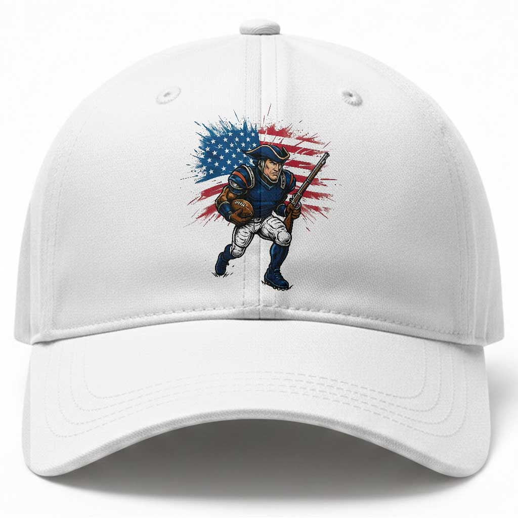 NE Football Fan Supporter Baseball Cap American Flag Pride Gift