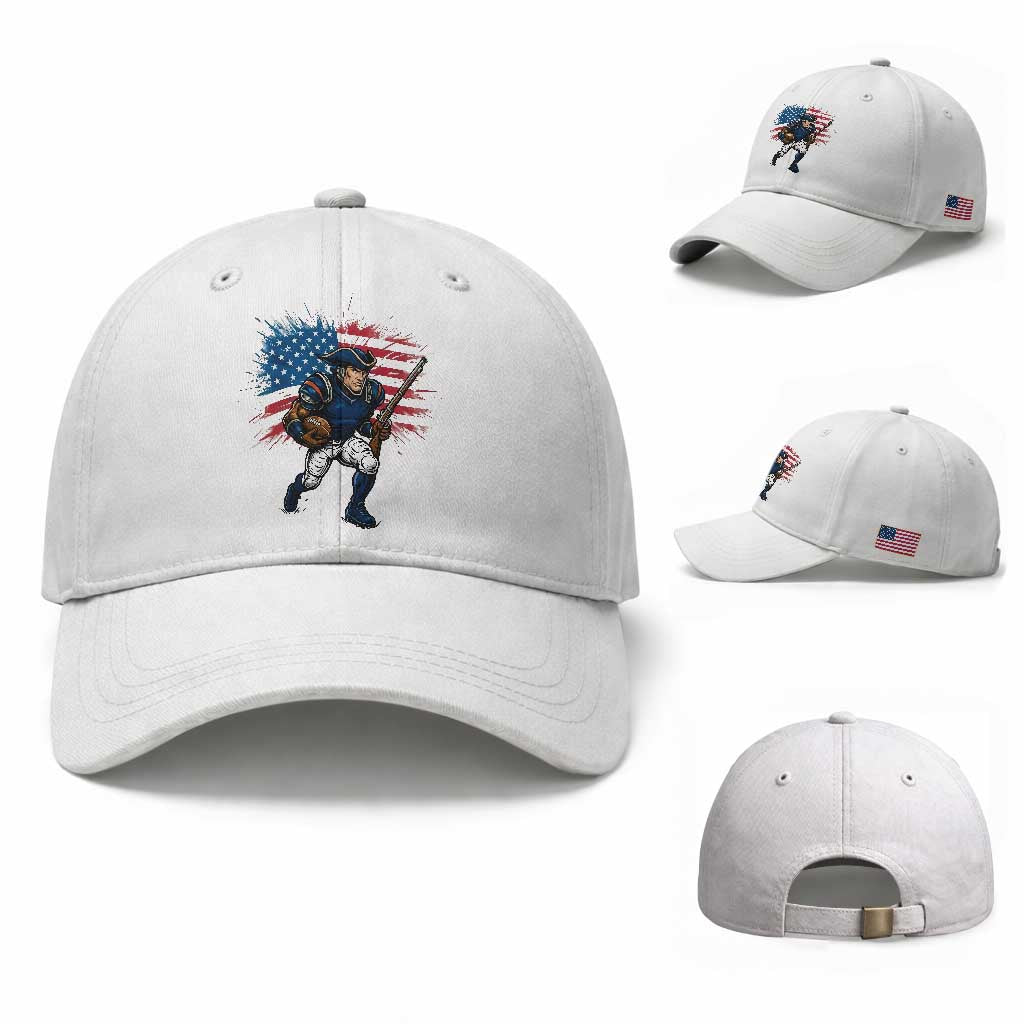 NE Football Fan Supporter Baseball Cap American Flag Pride Gift