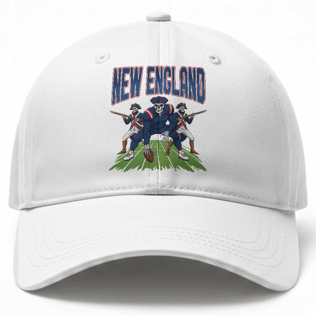 NE Gothic Skeleton Baseball Cap Football Lover Gift