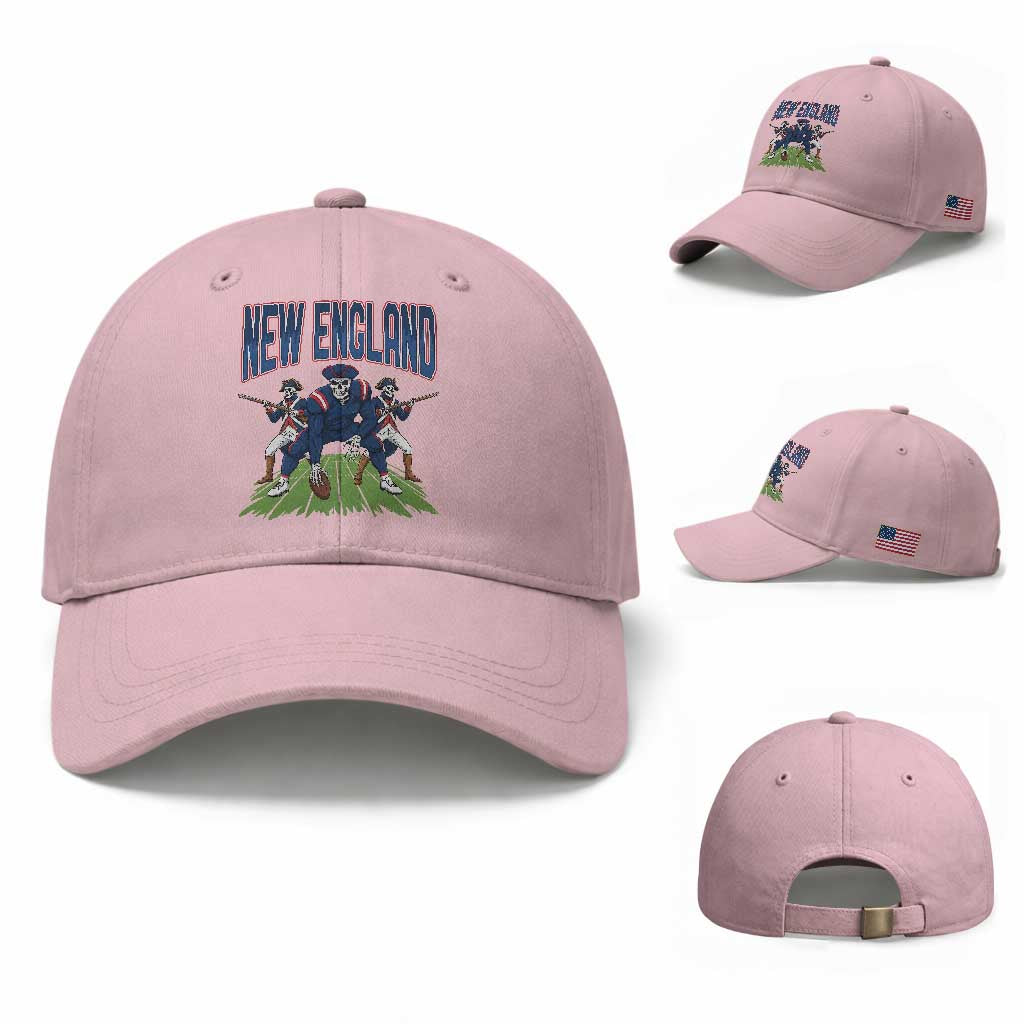 NE Gothic Skeleton Baseball Cap Football Lover Gift
