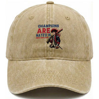 Champions Are Maye'd In NE Washed Cotton Baseball Cap Funny QB Sport Fan