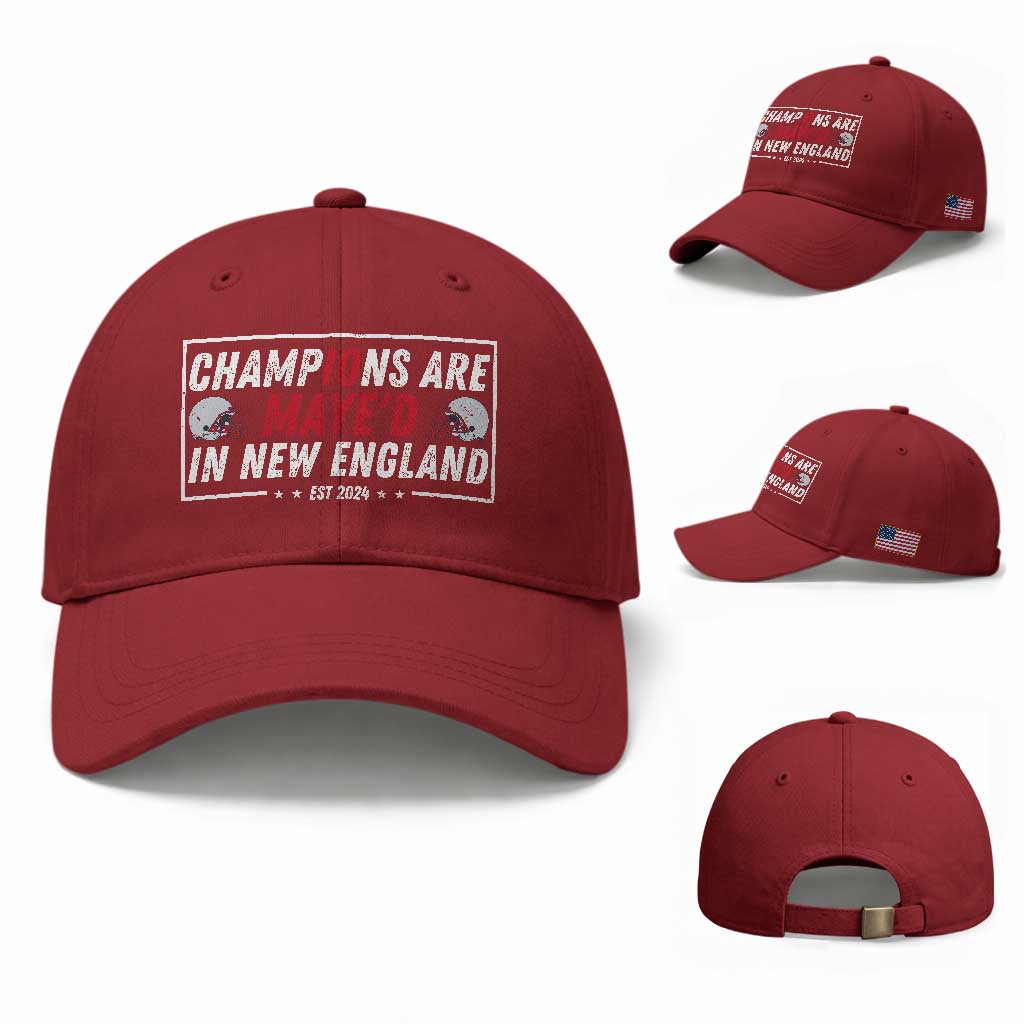 Champions Are Maye'd In NE Baseball Cap FB Lover Gift