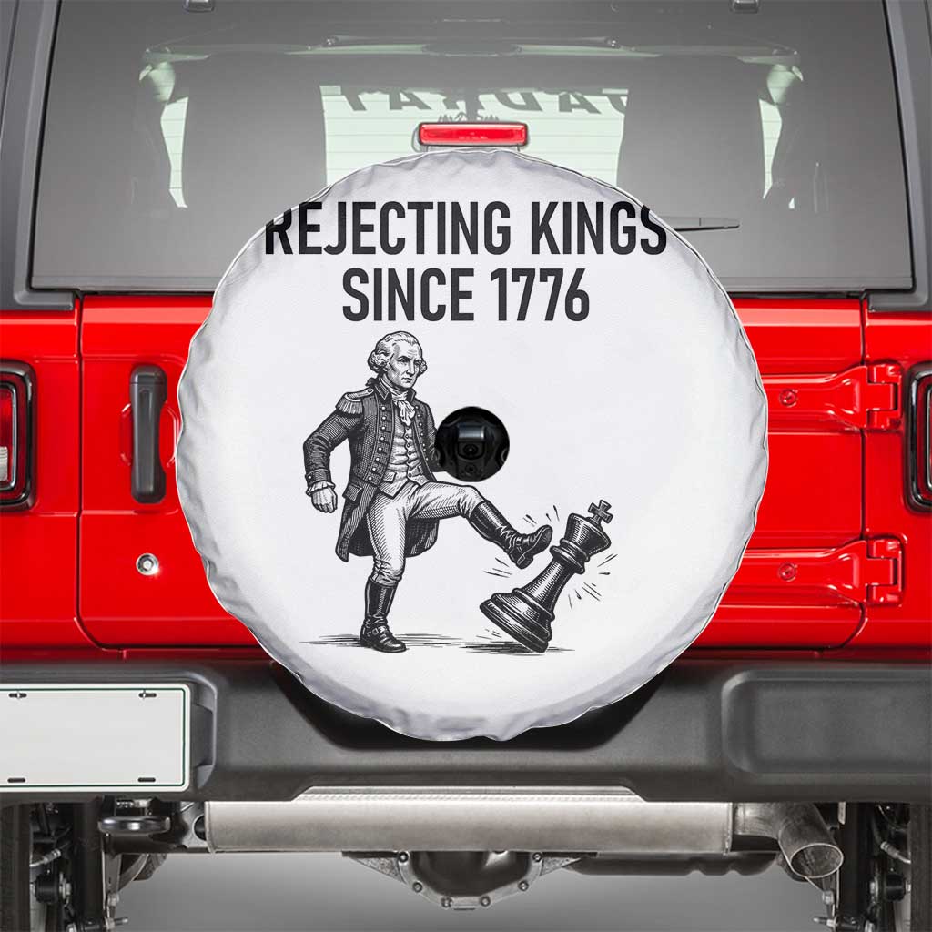Rejecting Kings Since 1776 Spare Tire Cover Funny George Washington