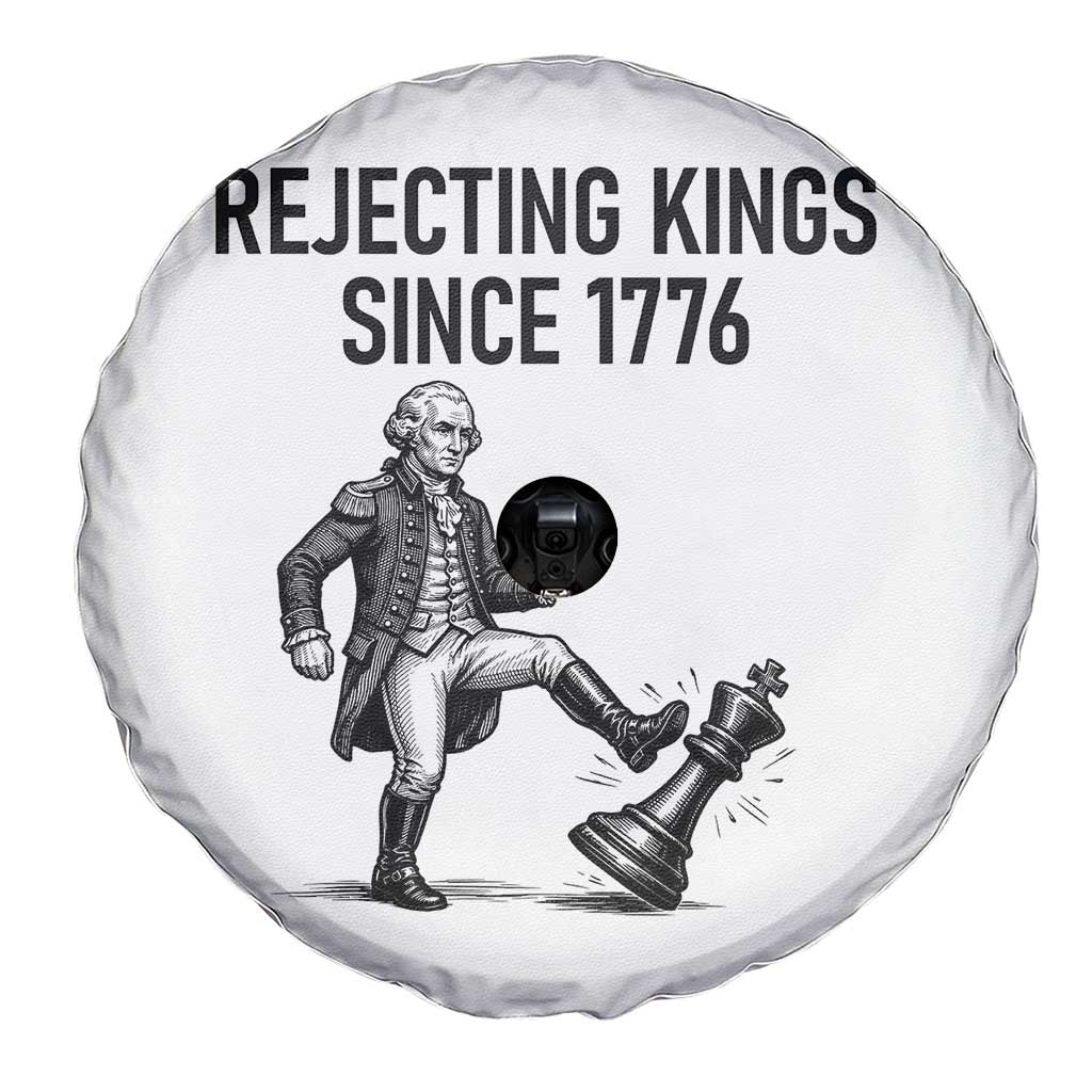 Rejecting Kings Since 1776 Spare Tire Cover Funny George Washington
