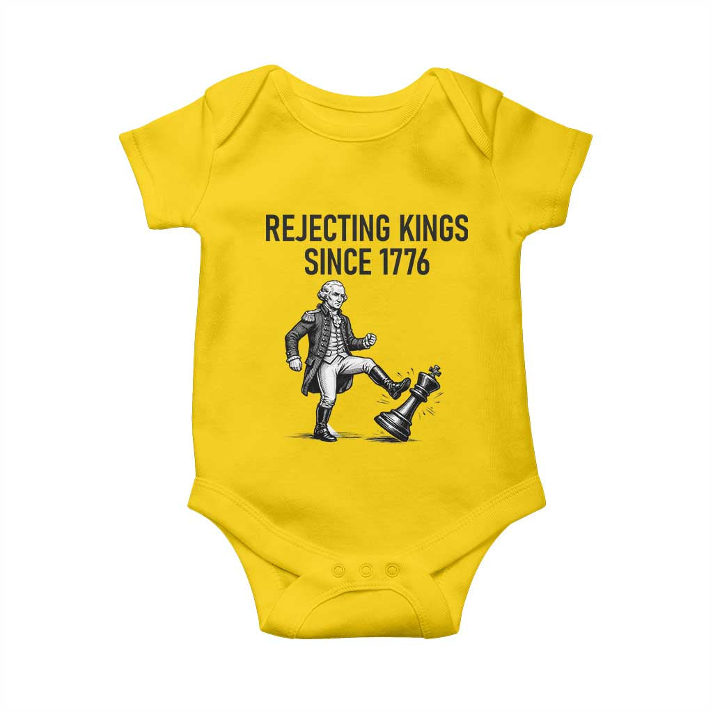 Rejecting Kings Since 1776 Baby Onesie Funny George Washington