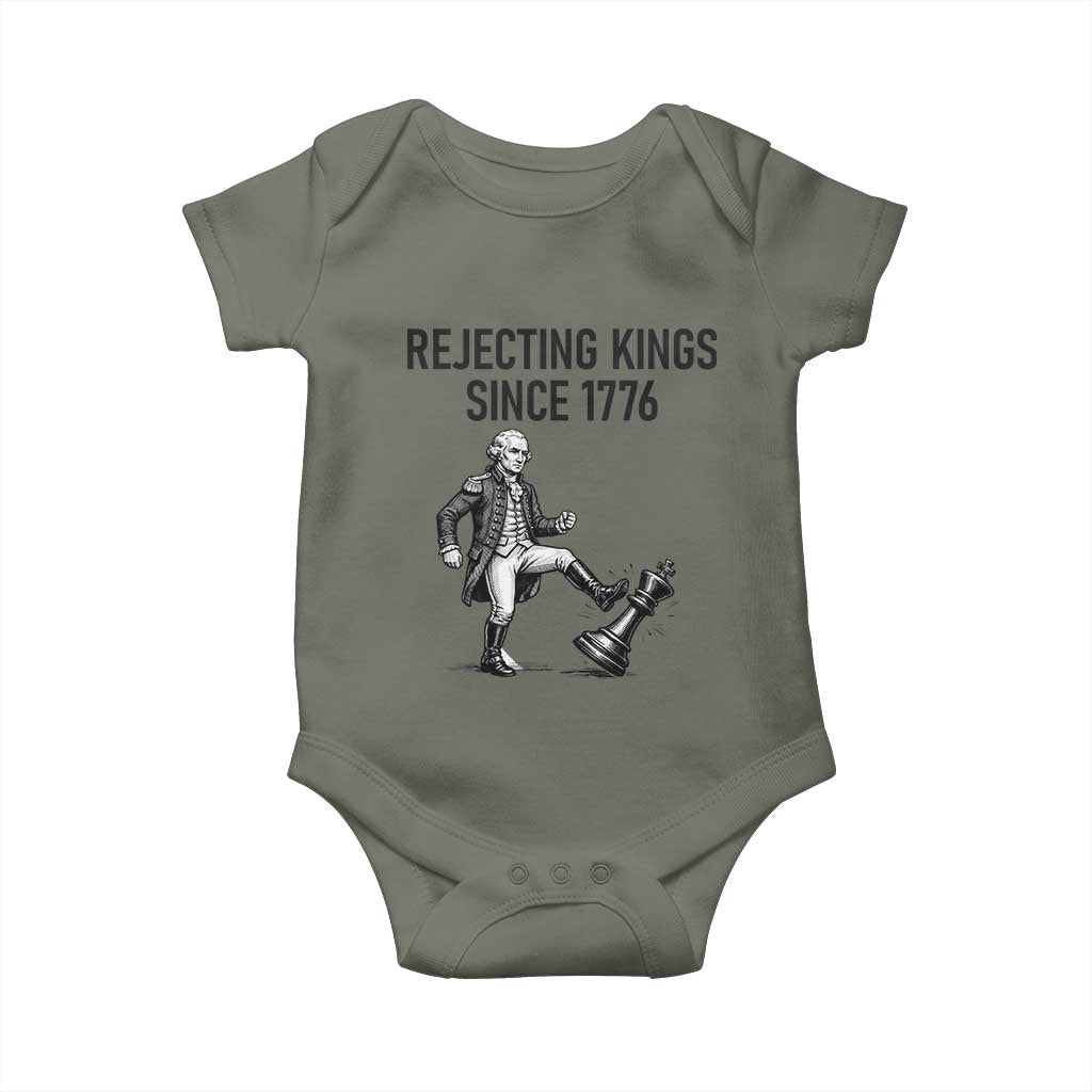 Rejecting Kings Since 1776 Baby Onesie Funny George Washington