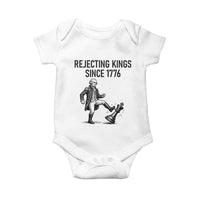 Rejecting Kings Since 1776 Baby Onesie Funny George Washington
