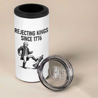 Rejecting Kings Since 1776 4 in 1 Can Cooler Tumbler Funny George Washington