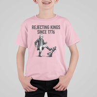Rejecting Kings Since 1776 T Shirt For Kid Funny George Washington