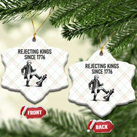 Rejecting Kings Since 1776 Ceramic Ornament Funny George Washington