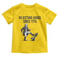 Rejecting Kings Since 1776 Toddler T Shirt Funny George Washington