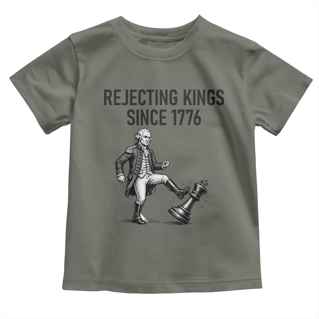 Rejecting Kings Since 1776 Toddler T Shirt Funny George Washington