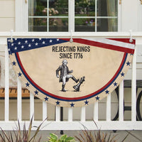 Rejecting Kings Since 1776 Patriotic Fan Flag Funny George Washington