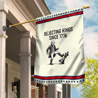 Rejecting Kings Since 1776 Garden Flag Funny George Washington