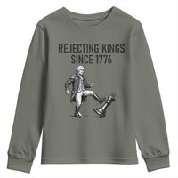 Rejecting Kings Since 1776 Youth Sweatshirt Funny George Washington