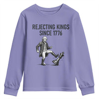 Rejecting Kings Since 1776 Youth Sweatshirt Funny George Washington