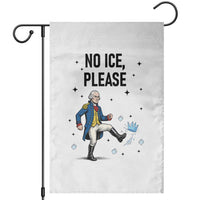 Funny George Washington Garden Flag No Ice Please