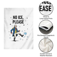 Funny George Washington Garden Flag No Ice Please