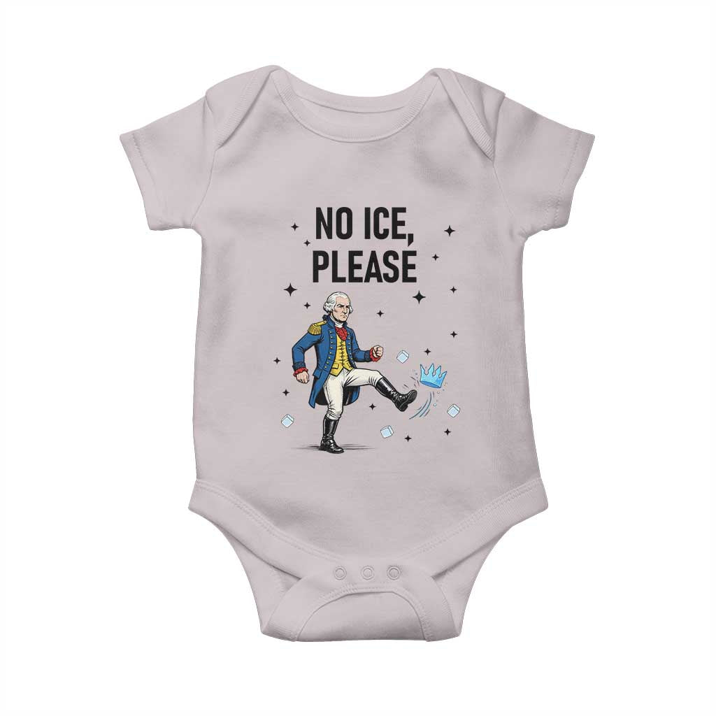 Funny George Washington Baby Onesie No Ice Please