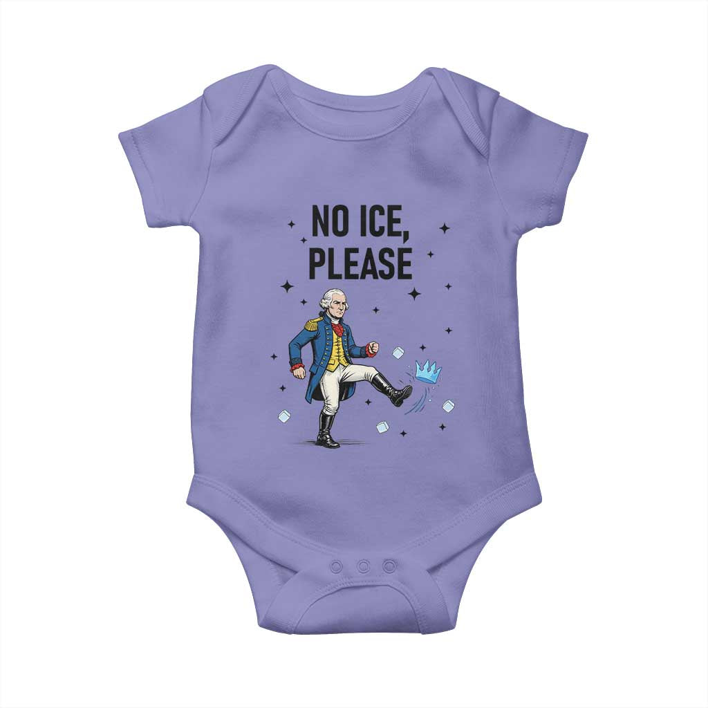 Funny George Washington Baby Onesie No Ice Please