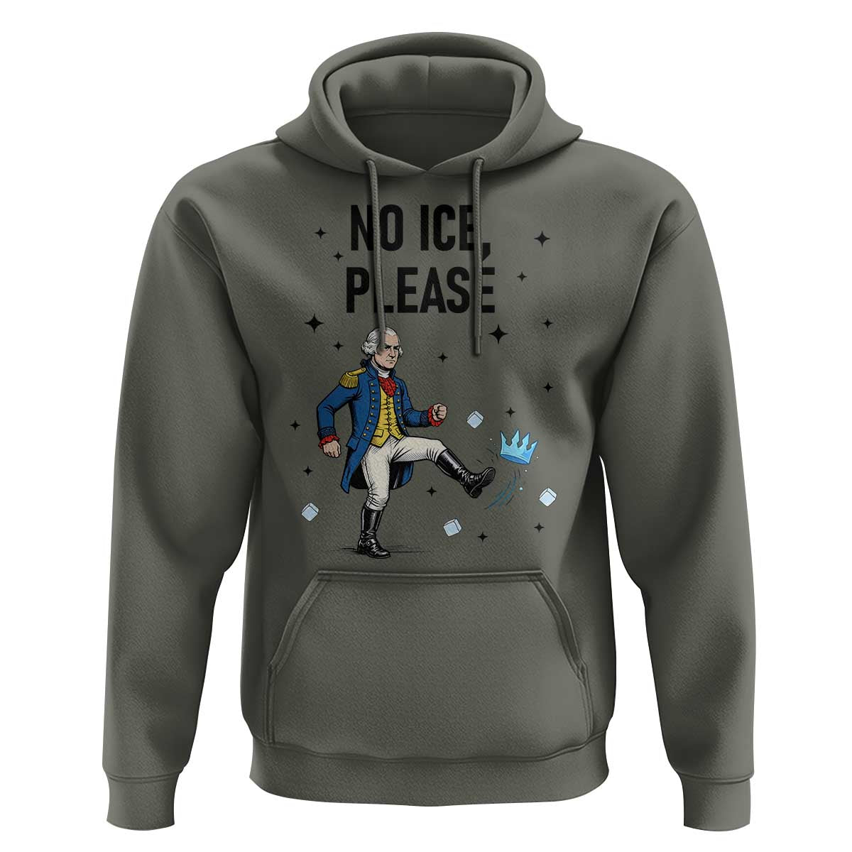 Funny George Washington Hoodie No Ice Please