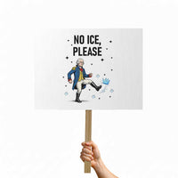 Funny George Washington Protest Sign No Ice Please