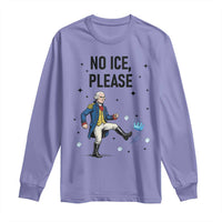Funny George Washington Long Sleeve Shirt No Ice Please