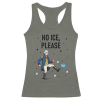Funny George Washington Racerback Tank Top No Ice Please