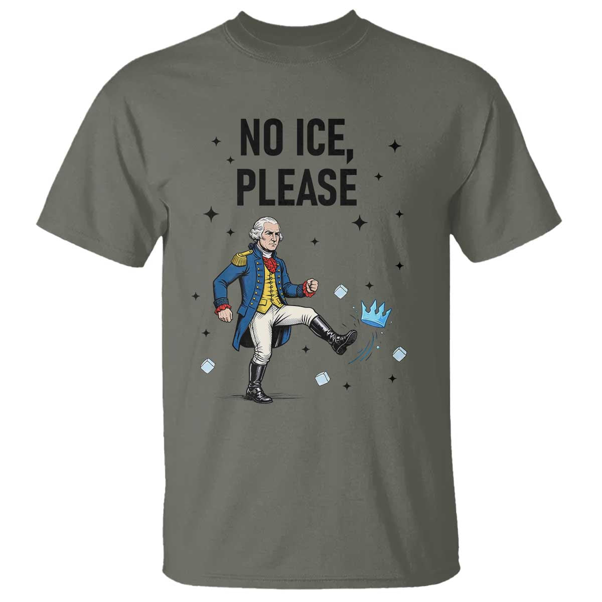 Funny George Washington T Shirt No Ice Please