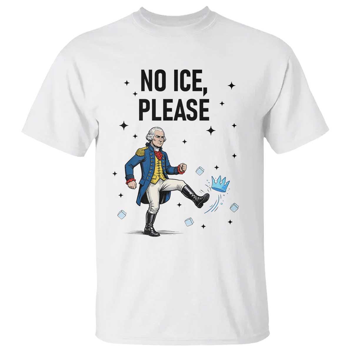 Funny George Washington T Shirt No Ice Please