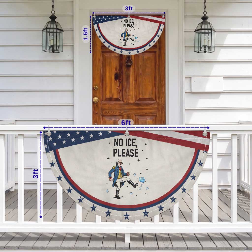 Funny George Washington Patriotic Fan Flag No Ice Please